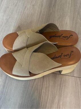 Kora Platform Free People Wooden Heel Clogs
